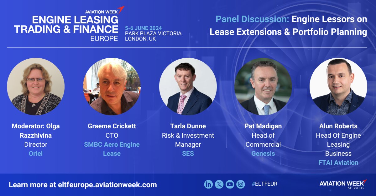 From a portfolio management point of view, how are lessors responding to increasing demand on older engine models? Given the transient nature of current market conditions, how are lessors approaching investment and portfolio expansion to new-generation engines? #ELTF#AviationWeek
