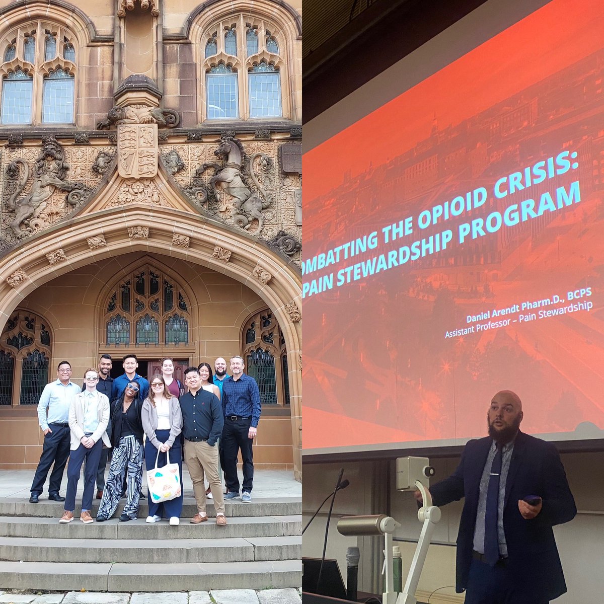 Great to catch up with #pharmacy colleagues from @uofcincy and host their #PharmD students @Sydney_Uni and hearing about their #pain stewardship programs