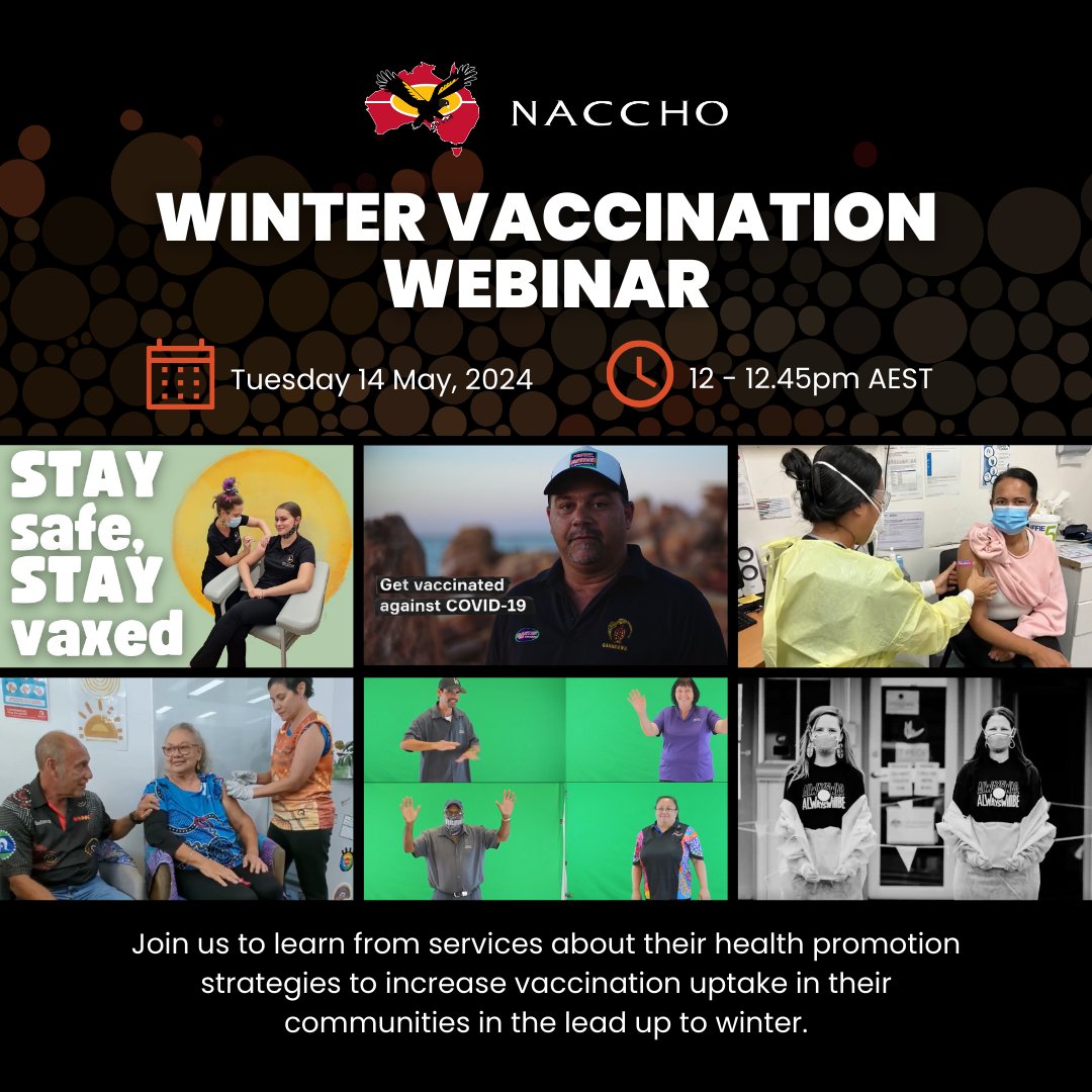 NACCHO Winter Vaccination Webinar:🗓️ Tuesday, May 5 Come join us and the team from @WamindaSthCoast to learn innovative health promo strategies aimed at boosting vaccination rates within our communities as we prepare for the colder months. events.teams.microsoft.com/event/718272b1…