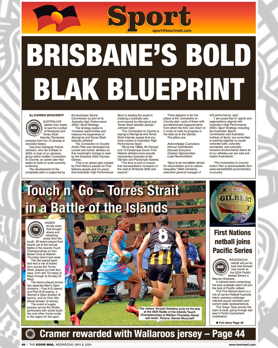 🗞️THE latest edition the Koori Mail is ON SALE today! To keep up to date with everything that matters most to Aboriginal and Torres Strait Islander people, SUBSCRIBE NOW: koorimail.com/subscribe/ #KooriMail #Indigenous #FirstNations #Blak #NewEdition #OnSaleNow #KeeganPayne