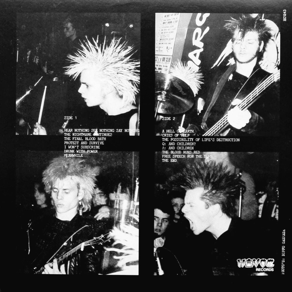42 years ago
'Hear Nothing See Nothing Say Nothing' is the fantastic and groundbreaking debut studio album by English hardcore punk band Discharge, released in May 1982

#punk #punks #punkrock #hardcorepunk #discharge #history #punkrockhistory