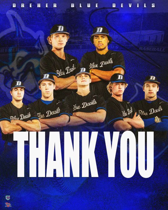 Dreher Baseball (@dreherbaseball) on Twitter photo Drehers ⚾️ season comes to end. 
Thank You Seniors❗️
Best of luck on your future endeavors. Drehers ⚾️ season comes to end. 
Thank You Seniors❗️
Best of luck on your future endeavors.