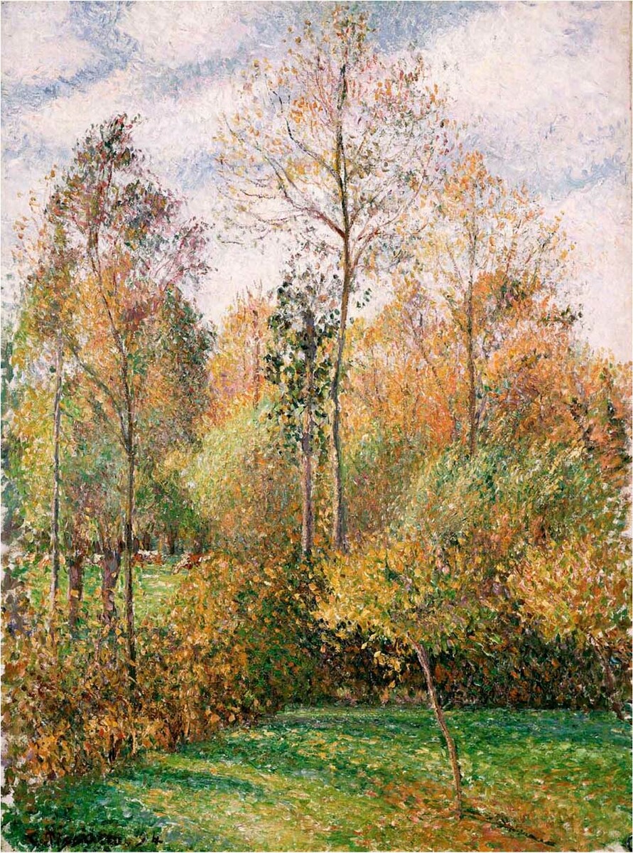 artpissarro's tweet photo. Autumn, Poplars https://t.co/6j9VgR1cY9 https://t.co/aOzJKGsQuU