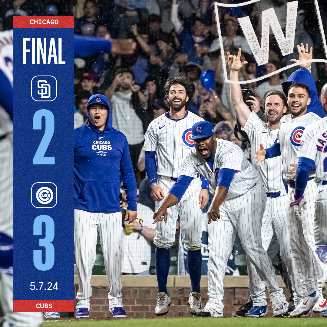 It just takes one 🔥

Busch: 2-for-4, Walk-off HR
Bellinger: 3-for-4, HR, RBI, R
Imanaga: 7 IP, 8 K