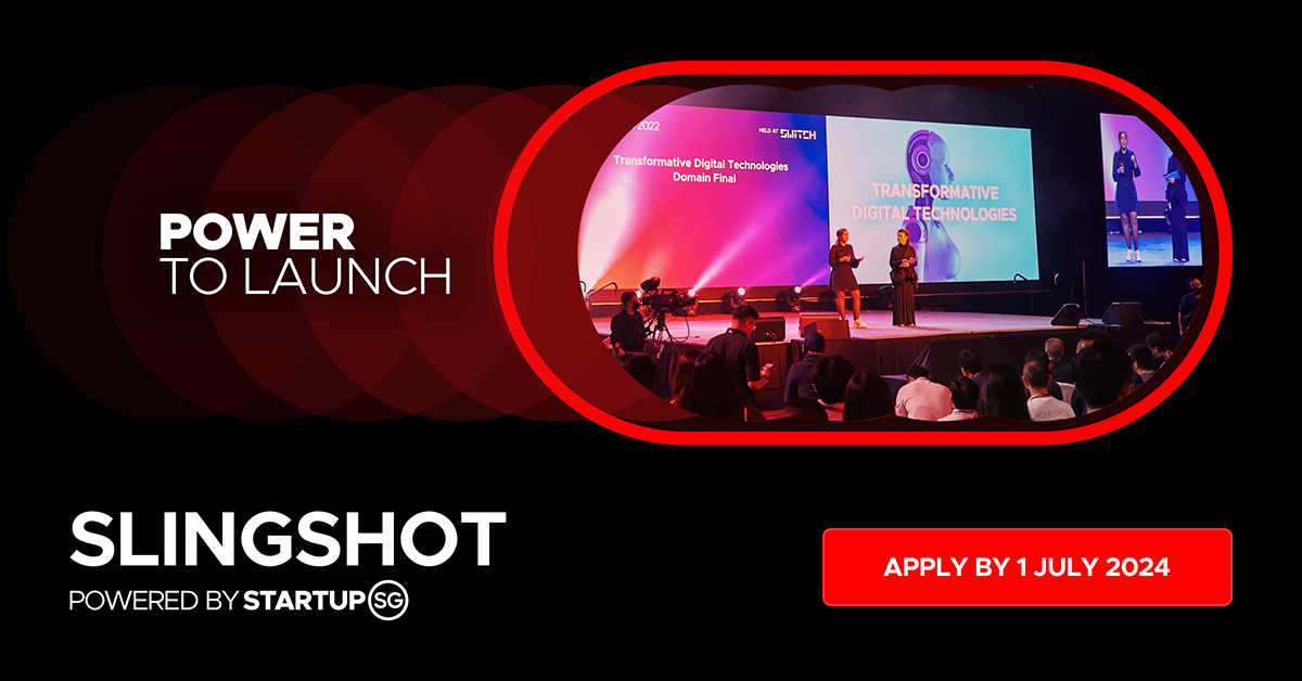 #SLINGSHOT @SwitchSingapore 2020 win launched us globally!  We've grown since then & secured major funding.

The deep tech startup pitching competition is back! 

We urge all innovators and young startups to apply now: hubs.la/Q02wlbgJ0

#SLINGSHOT2024 #StartupSg