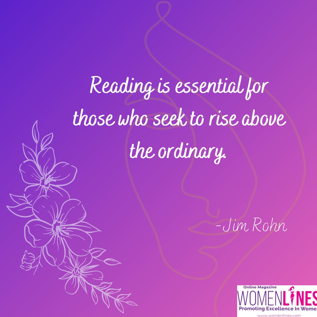 Elevate yourself with reading. Explore worlds, expand knowledge, and transcend the ordinary. Share your favorite books and insights! 📚🌟 

#womenlines #womenentreprenuers #womenempowerment #womeninbusiness #morningmotivation #Reading