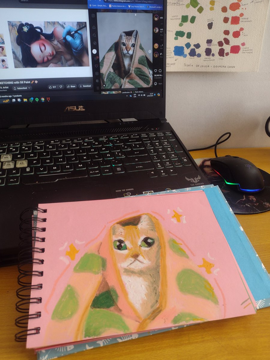 Hola, soy Trishh y soy artista. Podrías responder con una foto de tu mascota? Dibujare mascotas hasta llenar mi cuaderno 💜 Algunos ejemplos:
