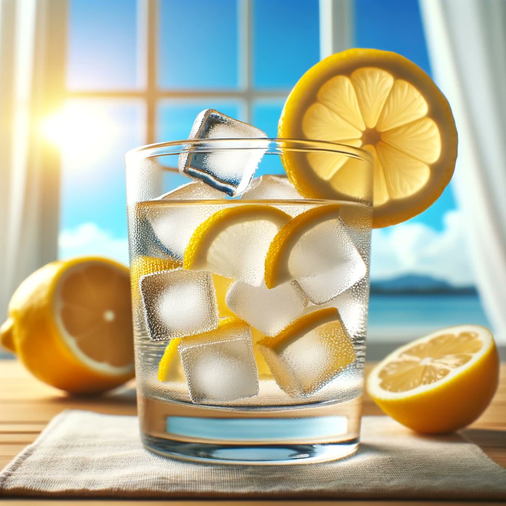 🍋 Freeze lemon slices and use them as ice cubes for a refreshing twist in your drinks! #LifeHacks #SummerTips