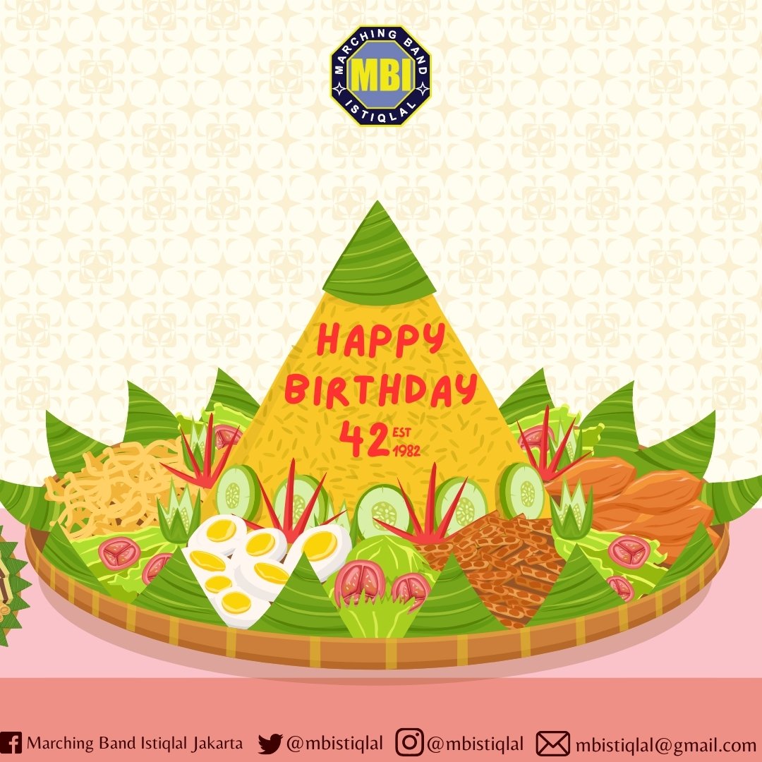 Happy 42th birthday. Semoga Allah SWT selalu memberikan kita kebagiaan dan keberkahan

#mbistiqlal  #miladmbistiqlal #42th