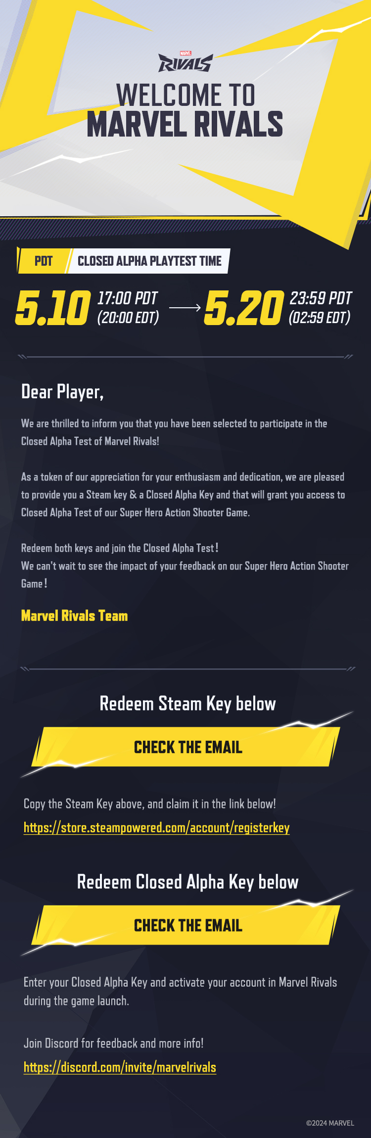 Miller Ross on X: &ldquo;Codes for the Marvel Rivals Closed Alpha Test 