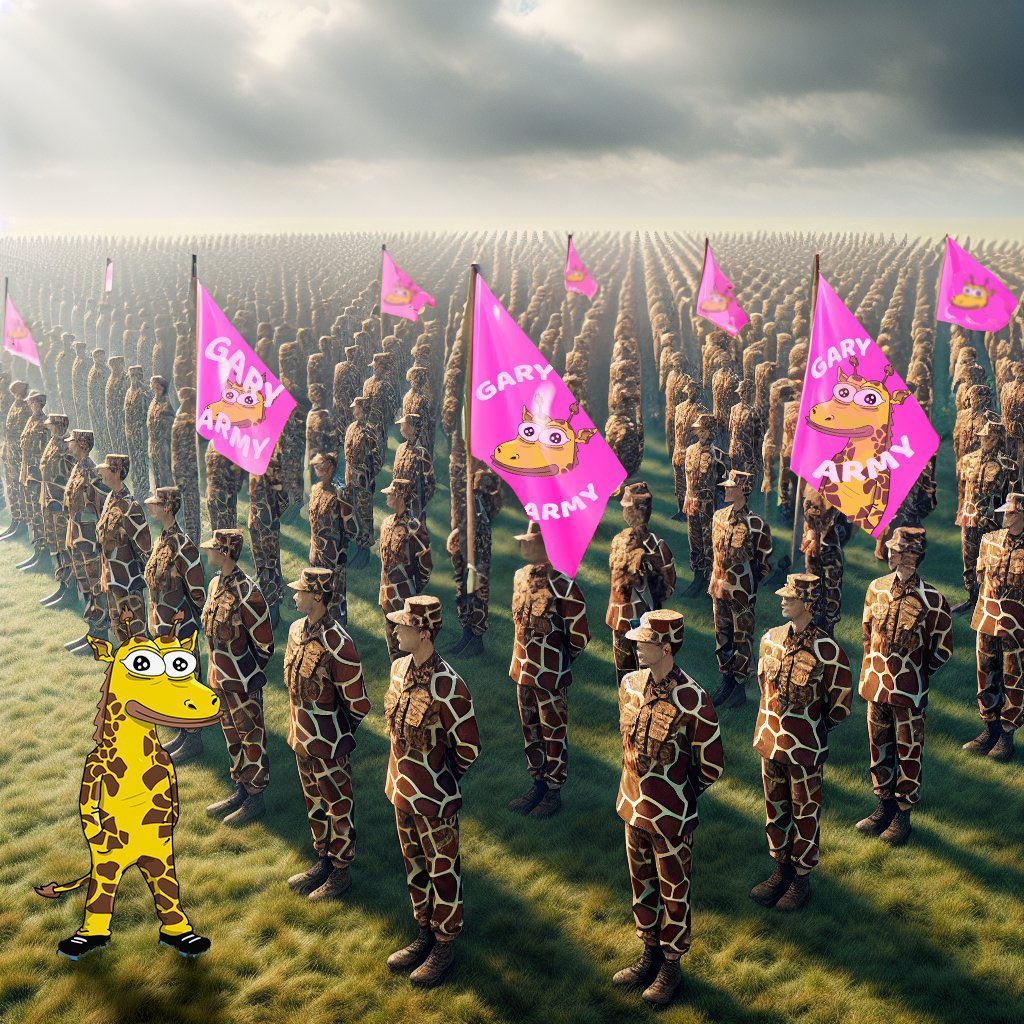 ALHICKS21's tweet image. $GARY and his #GArmy are growing daily🦒