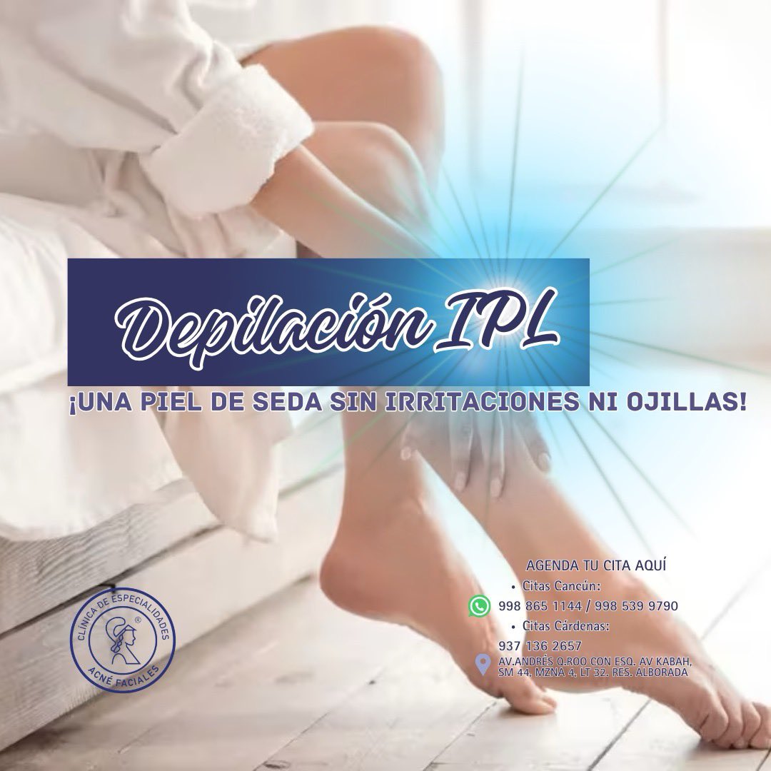 faciales_acne's tweet image. 🌸 ¡Consigue una piel de seda sin irritaciones ni ojillas con nuestra depilación TPL! 🌿

 Di adiós al vello no deseado y disfruta de una piel suave y radiante. ¡Ven y descubre la experiencia de una depilación sin dolor! 💫

 #DepilaciónTPL #PielDeSeda #SinIrritaciones