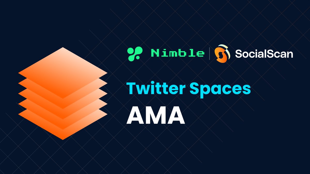 📢 🙌 We've got an exciting AMA session lined up with @0xJ_builder, CEO of @Nimble_Network! 🚀 📅 Mark your calendars for Wednesday, May 8th at 3 PM EST! ⏰ Get ready to dive deep into the fascinating world of #AI and #Web3 as we explore the collaborations and plans that Nimble
