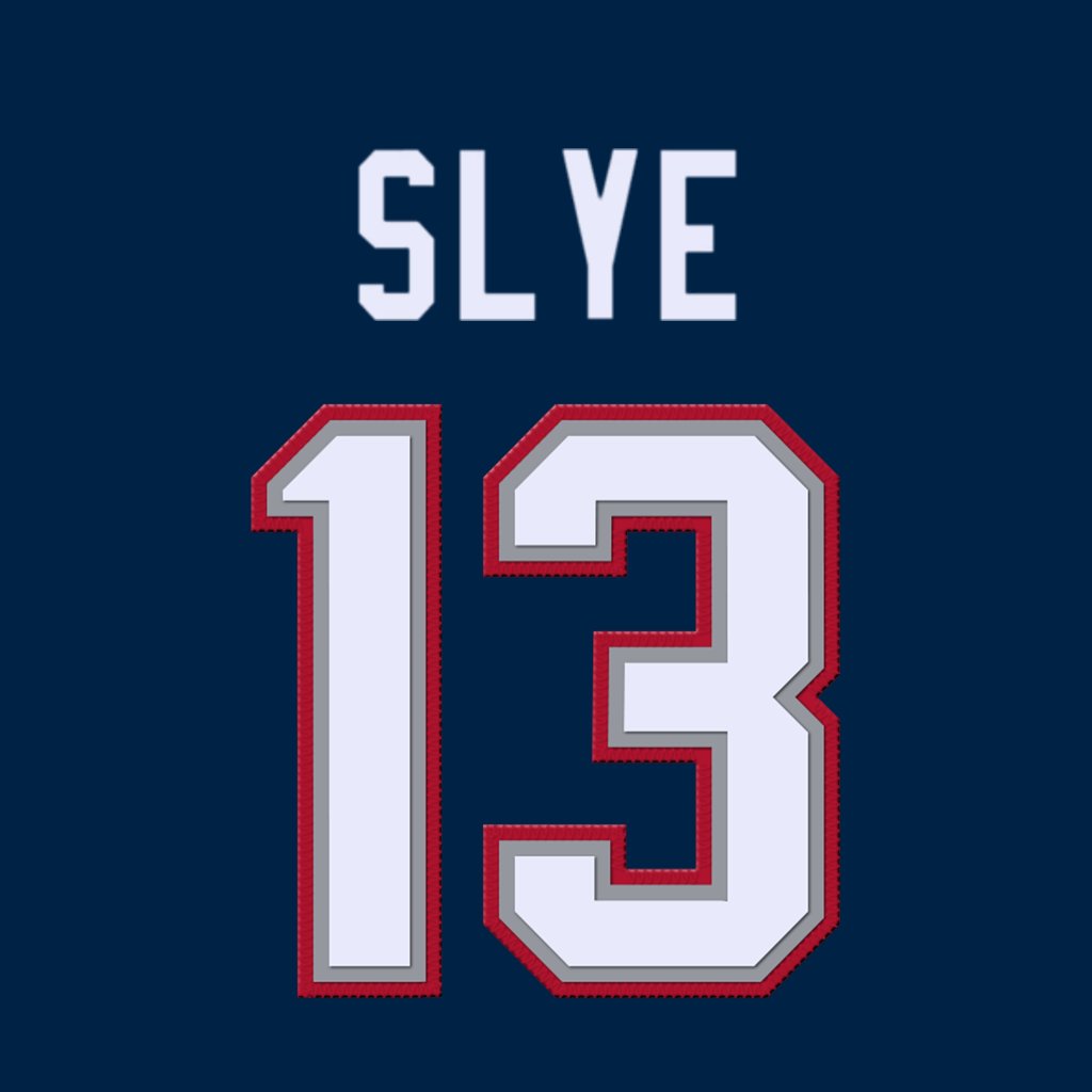 New England Patriots K Joey Slye is wearing number 13. Last assigned to Nathan Rourke. #NEPats