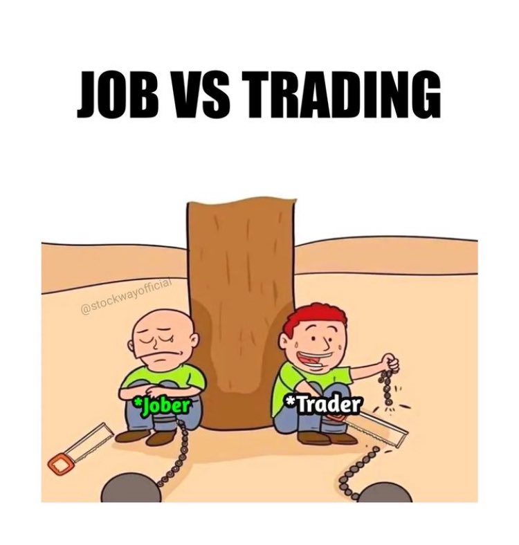 Job VS Trading 

 #stockmarketindia #indiansharemarket #investingforbeginners #banknifty #bseindia #sharemarketmemes #tradingmemes #sharebazar #stockmarkethindi