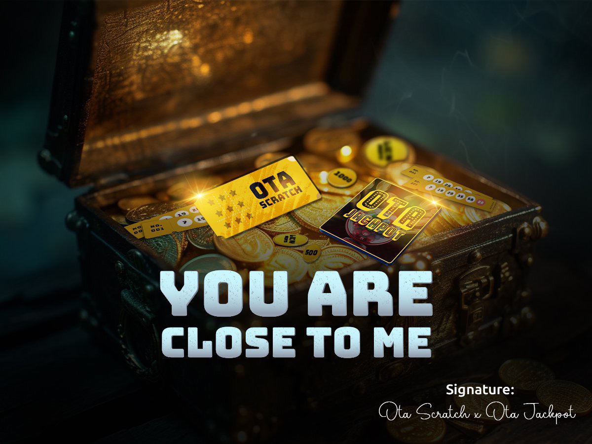 ⏳From Ota Scratch x Ota JackPot: You are close to me, let's gear up! Are you eager to play and win real cash at our latest playground? Keep your mood up and get ready for Ota Scratch and Ota JackPot! We're coming! ⏰ A few hours remain! Let's count down and spread this post🔥…