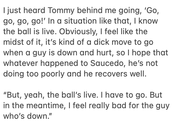 Max Kepler knew he had to go on the play where Seattle pitcher Tayler Saucedo was injured, but he didn't feel great about it. #MNTwins