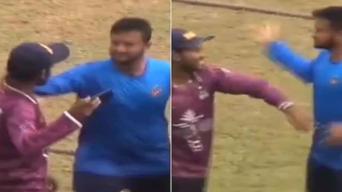 Shakib Loses Cool: शाकिब अल हसन ने फैन की पकड़ी गर्दन, थप्पड़ मारने के लिए उठाया हाथ, किसी ने रिकॉर्ड कर ली पूरी VIDEO
hindi.thesportstak.com/cricket-news/s…
@BCBtigers #ShakibAlHasan