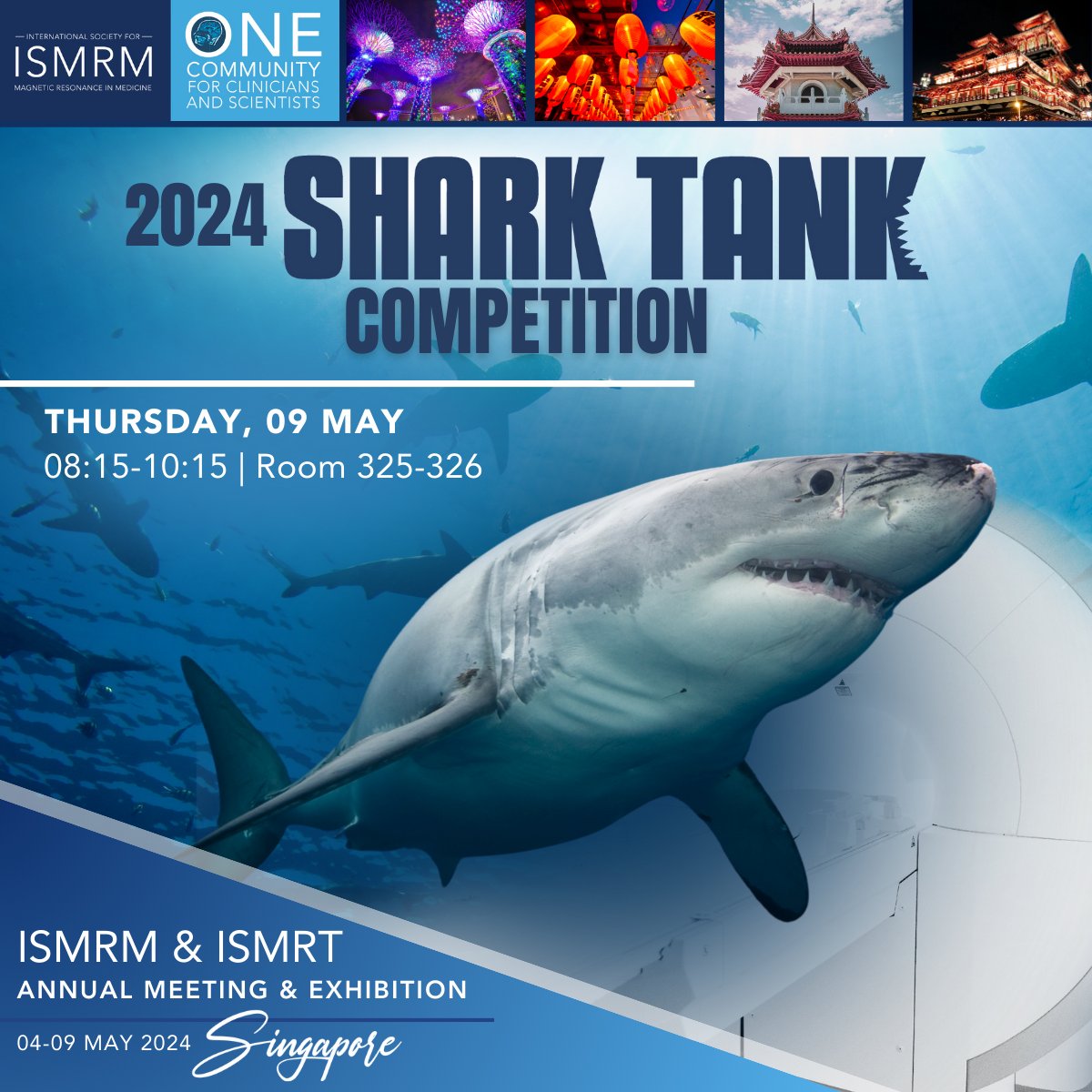 Dive into the Junior Fellows Shark Tank competition! See you tomorrow morning at 08:15 in room 325-326. #ISMRM2024 #ISMRT2024 #ISMRM #ISMRT #MRI #MR #MagneticResonance #Singapore