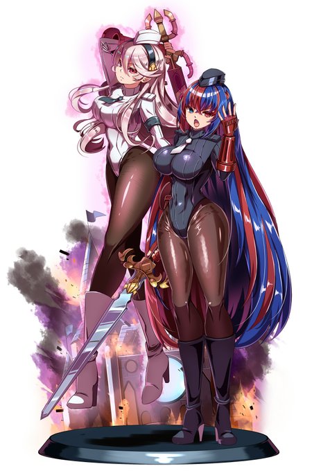 並び立つ堕ちた双界英雄。FE悪堕チストとしてはリュー子の便利さは擦っていきたいところですね 