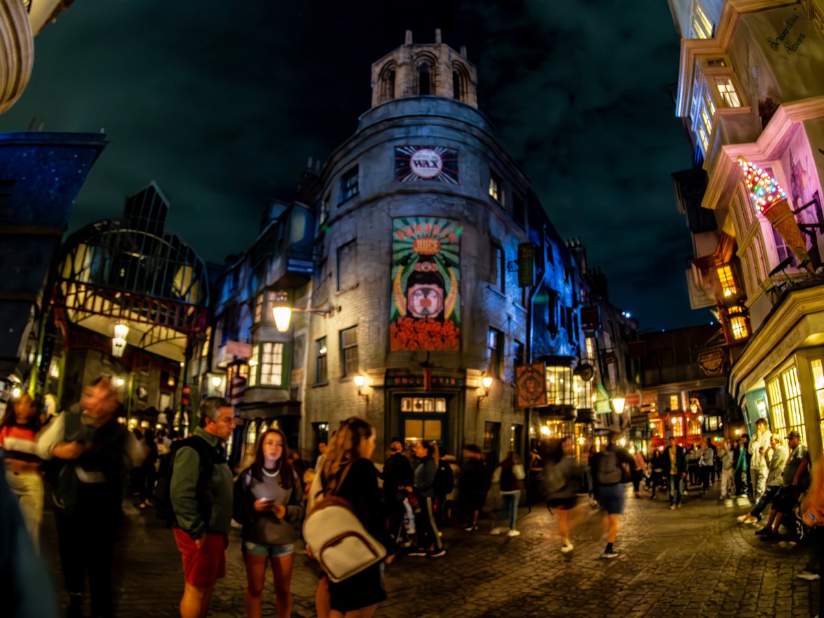 Photo of the Day: Diagon Alley with a fish-eye lens, Universal Studios Orlando. #lifeisshort #takepictures