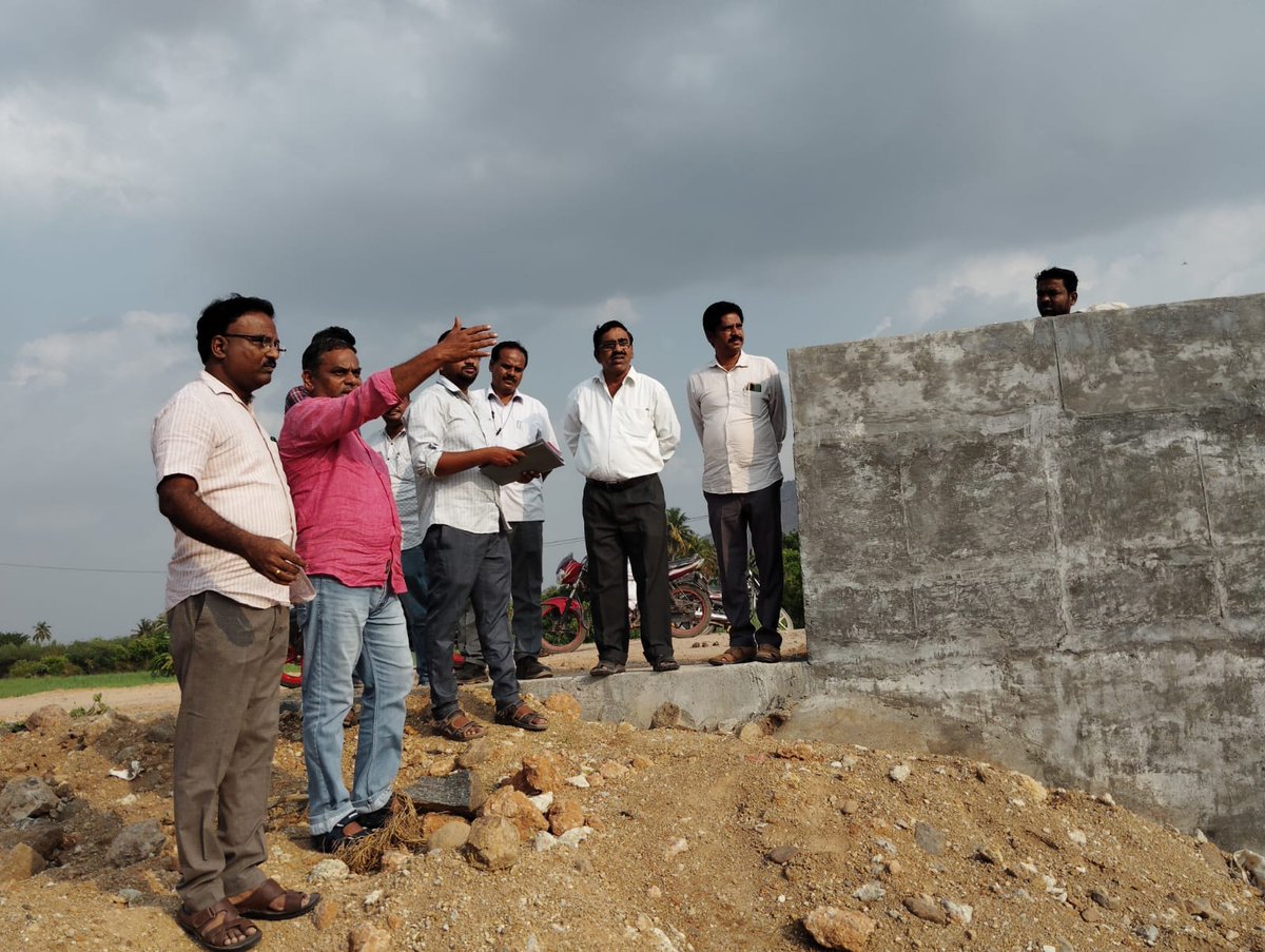 WRD - TNIAMP- Phase III- Lot 06 - Ganthapalayam Anicut - Inspection by  the Chief Engineer, 
Institute for Water Studies, 
Hydrology and Quality Control.