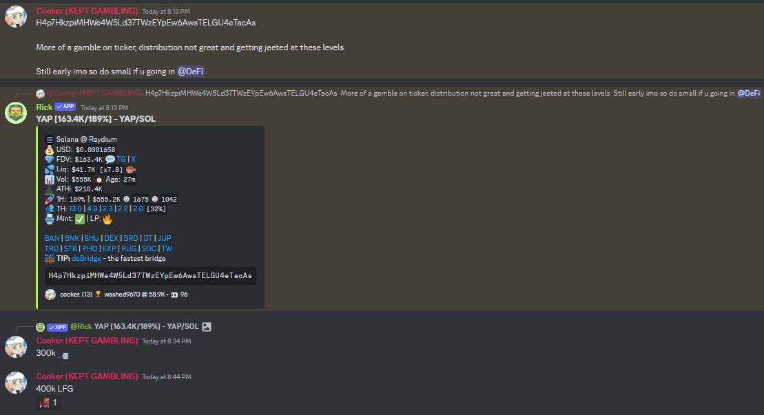 PastelAlpha's tweet image. Back to back 💩🪙wins on calls

$GLAZE &amp;amp; $YAP