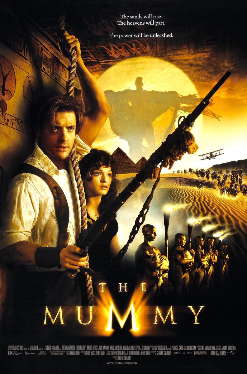 🎬'The Mummy' starring Brendan Fraser and Rachel Weisz premiered in theaters 25 years ago, May 7, 1999