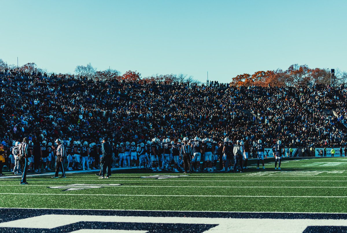 After practicing in front of @maknight3 and a great conversation with @CoachJanecek today, I’m excited to announce that I’ve been offered by YALE. ROLL DOGS!!! @CoachRenoYale @wcsRHSfootball @wcsRHSstrength @NCEC_Recruiting @PlayBookAthlete @NCSA_Football