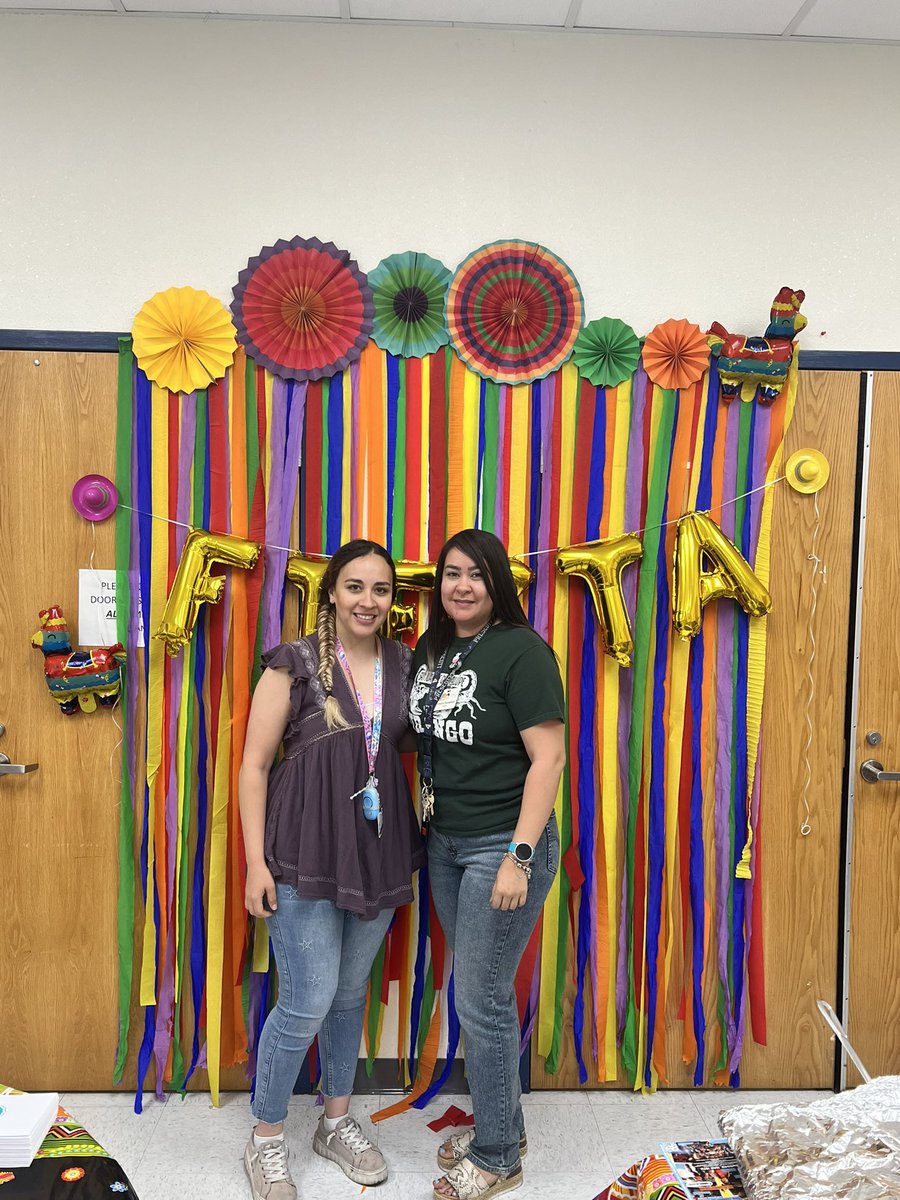 It’s fiesta time to celebrate our Barron teachers! #reaching new heights in learning #itstartswithus thank you PTA for lunch