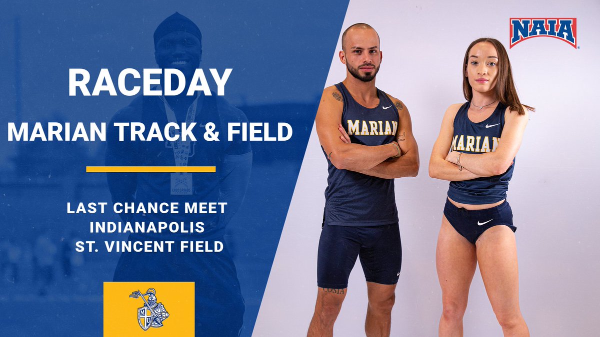 RACEDAY! @MarianTrackXC is hosting a last chance meet with multiple members of the team aiming to earn NAIA Qualifying Standards! Head out to the track today to cheer on the Knights competing!