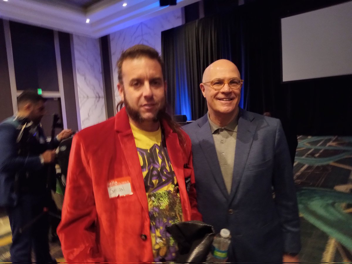 Myself and 6 string shredder/former head of the CFTC one Chris Giancarlo @giancarloMKTS . Had a great convo. Photo courtesy of Regina his wife and one of my favorite people I met. So genuine.#XRPLasVegas2024 #xrp #XRPCommunity  #XRPArmy  #XRPL