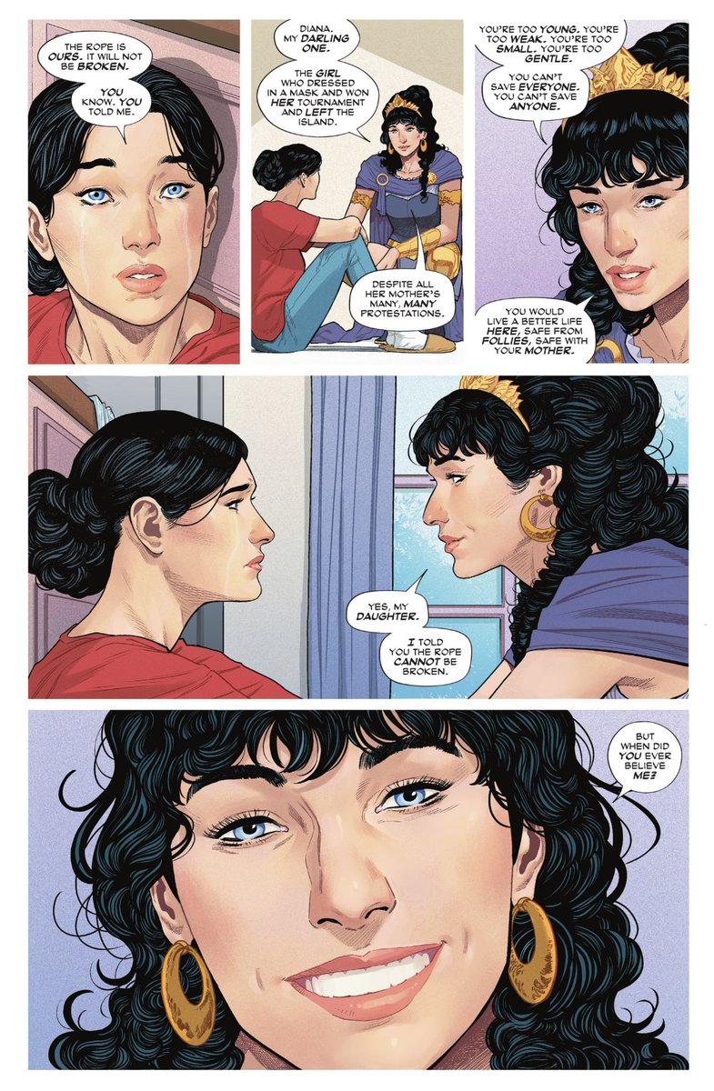 This was a really heartwarming moment between Diana and Hippolyta in last month’s Wonder Woman #8
