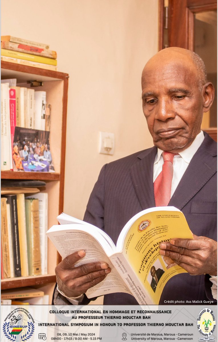 mbeatowe's tweet photo. 8-10Mai2024,Maroua: Pendant trois jours @univMaroua organise le colloque international en hommage et reconnaissance au Prof. Thierno Mouctar Bah. Originaire du Foutah-Djallon, en Guinée-Conakry, Thierno Bah enseigne l’Histoire au Cameroun depuis 1972 (@UnivYaounde1 &amp; @univNdere). https://t.co/lfUJQNsZZz