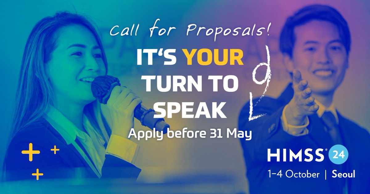 Take the stage and make an impact at #HIMSS24APAC! With just one week left till the Call for Proposals closes, don't miss this opportunity to share your digital transformation story in front of a global audience. Apply now! bit.ly/3TS9DTG