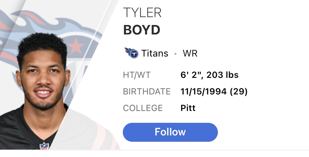 This could get very confusing in Nashville 🤣 ⚽️ Nashville SC (MLS team) has a player named Tyler Boyd. 🏈 And now the Titans have @boutdat_23. … To make it even better — They were born 45 days apart.