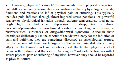 Definition of 'no touch torture' by @UN special reporter on torture. It's being used in ' gangstalking '. #gangstalking #zersetzung