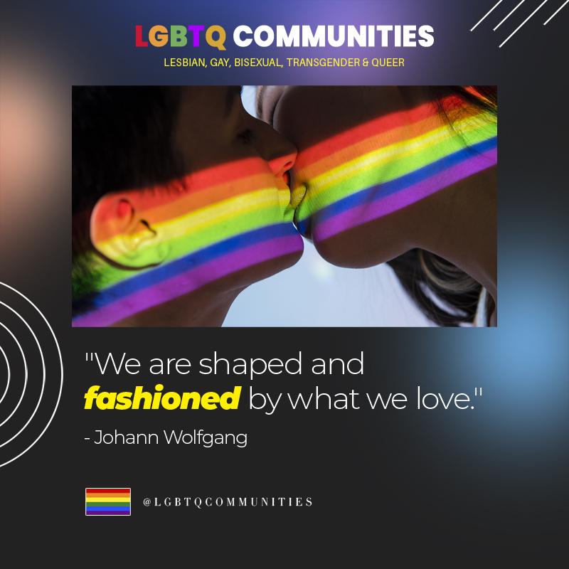lgbtqcommunities.com
'We are shaped and fashioned by what we love.' - Johann Wolfgang

@lgbtqcommunities @tha__lgbtq #tha__lgbtq #lgbtqcommunities #lgbtcommunities #queer #gay #lgbtq #lgbt #pride #lesbian #instagay #loveislove #trans #bisexual #transgender #nonbinary
