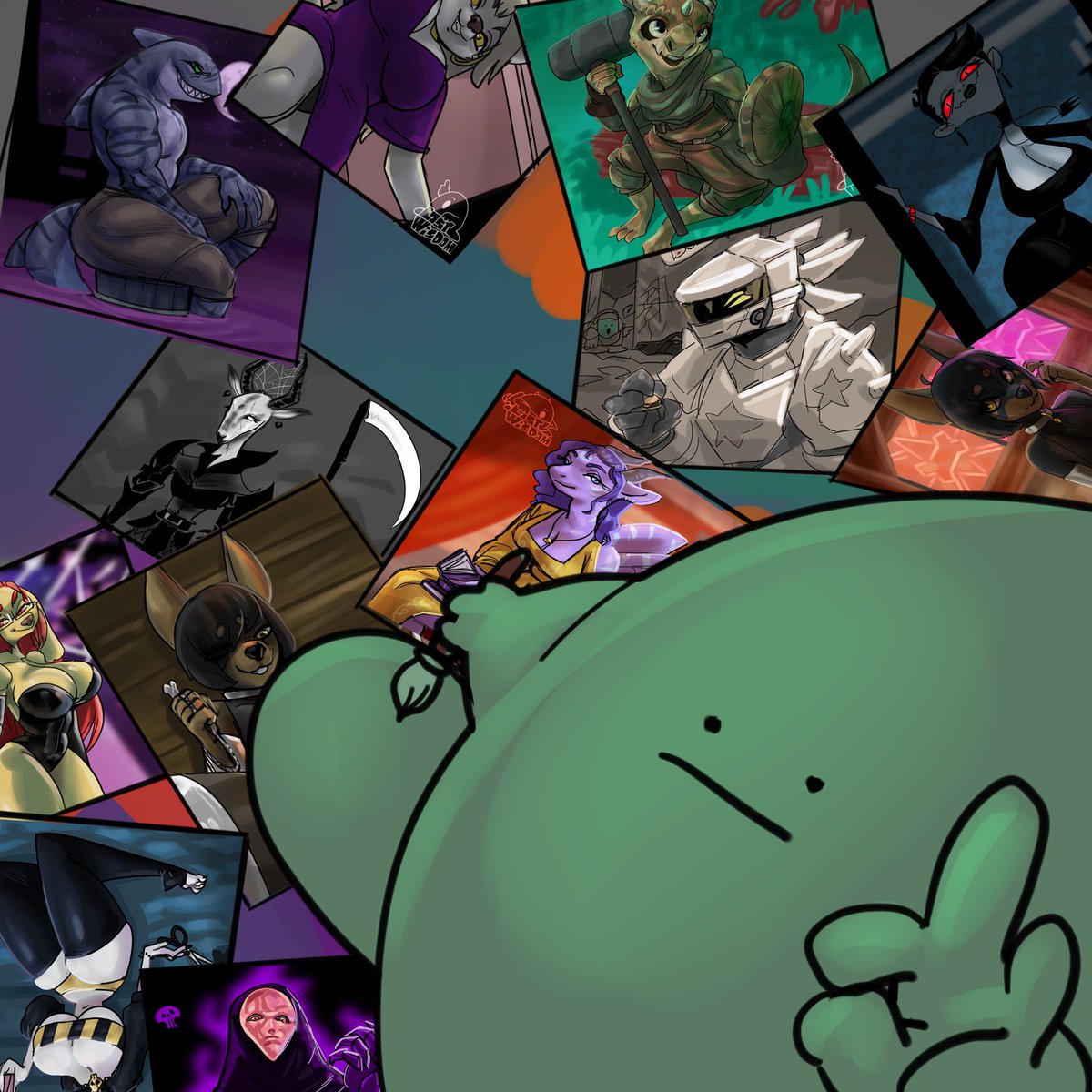 In the meantime, RAFFLE &gt;: 0

I'll draw your character, for free : O
Might even do it good, as a flex

Follow Like and Retweet.  Raffle closes May 11th, so get in quick. More likely to win if you include a ref #artraffle #raffle #YCH #art