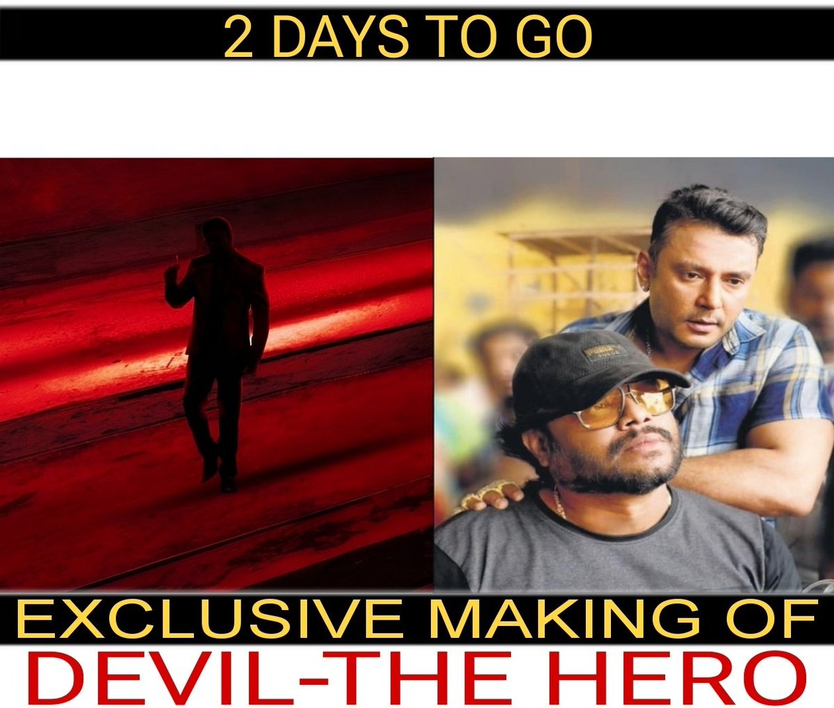 Looking forward to witnessing the Maestro Sudhakar camera work behind the sets 💥

#DBoss #DevilTheHero #BossOfSandalwood @dasadarshan
@saregamasouth