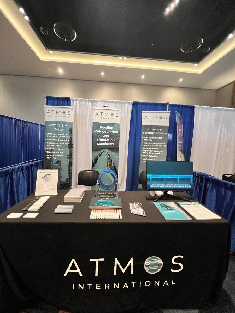 AtmosInt's tweet image. We&apos;re available at booth 407 at @APIenergy&apos;s annual conference to answer your pipeline leak, theft and regulation compliance questions.

Meet us before the conference ends today.

atmosi.com/en/news-events…

#pipelineleak #leakdetection #pipelineregulation #api