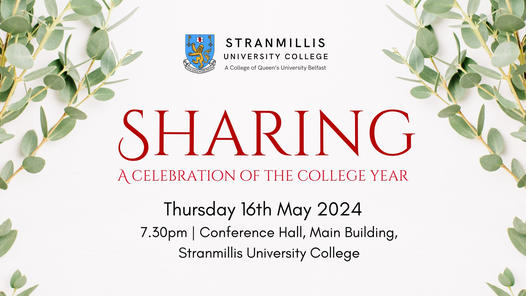 Join us on Thursday 16th May for an evening celebrating the many ways in which we as a college have shared over the last year. REGISTER VIA EVENTBRITE HERE: tinyurl.com/sharingstran