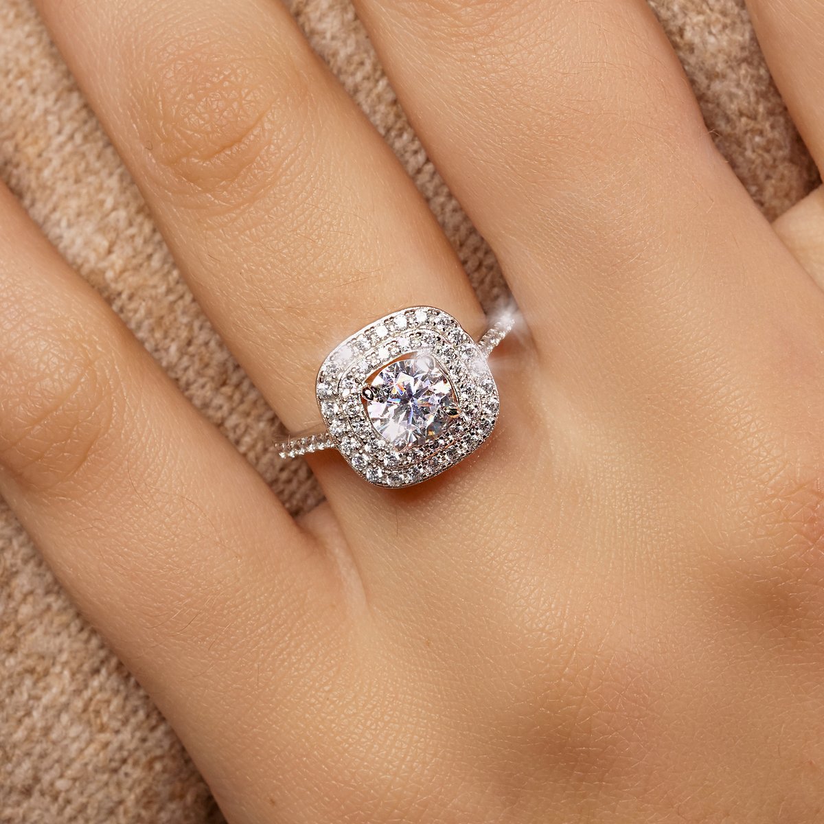 Elegant vintage-inspired halo ring with a modern twist! ✨💍 Find it here: bit.ly/3f3wOme #womenrings #weddingrings #lovejewelry #silverjewelry #sterlingsilver #cubiczirconia #besttohave #besttohavejewelry #silverring #zirconia