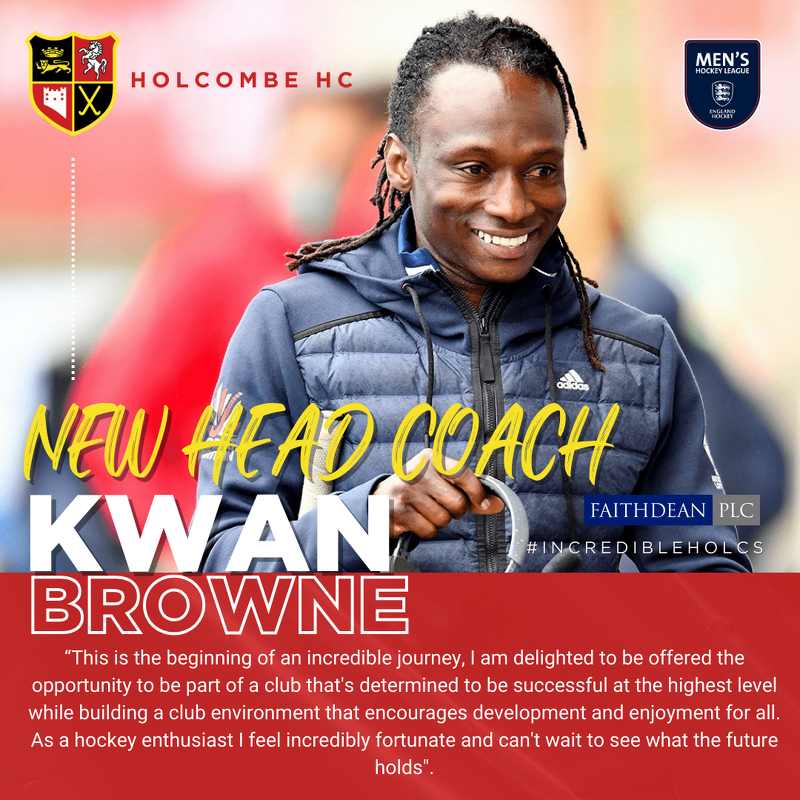 Holcombe Hockey Club have confirmed the appointment of Kwan Browne as Director of Hockey and Men’s 1s Head Coach. bit.ly/4bssRoL