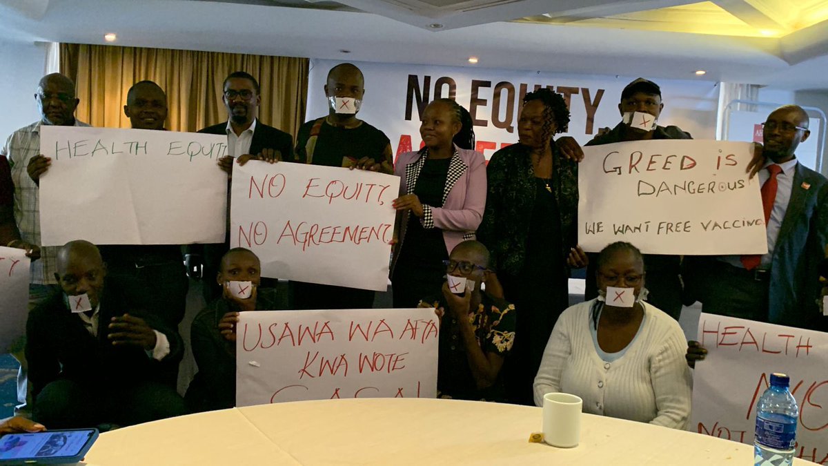 History has shown that without accountability and equity, the consequences of pandemics are dire.

#HealthEquityNow #StopPharmaGreed
@WHOKenya @WHO @AIDSHealthcare @KELINKenya @MOH_Kenya  @unhrcpr @ahfafrica @AYARHEP_KENYA
@ahfkenya