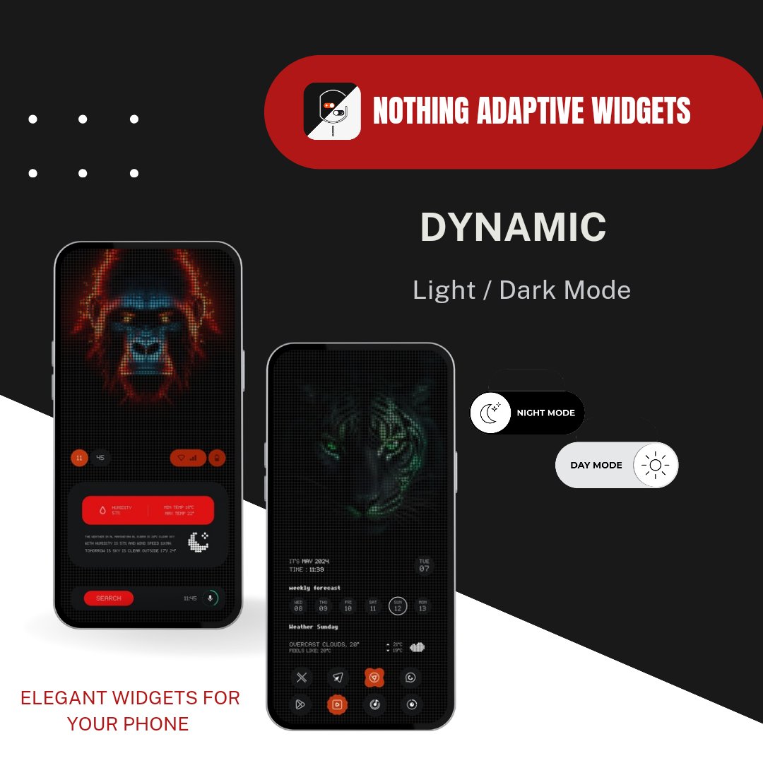 Exciting News 🎉 𝐍𝐨𝐭𝐡𝐢𝐧𝐠 𝐀𝐝𝐚𝐩𝐭𝐢𝐯𝐞 𝐖𝐢𝐝𝐠𝐞𝐭𝐬 Updated 🔥🔥 bit.ly/nothing_adapti… ➡️ What's New : • Added (20) new widgets. Thanks @ahmd_Yahya for amazing widgets. • Added New Wallpapers. (5) Promocodes Giveaway 🎁 Follow (@AndroidTools3)❤️ Rt's & tag…