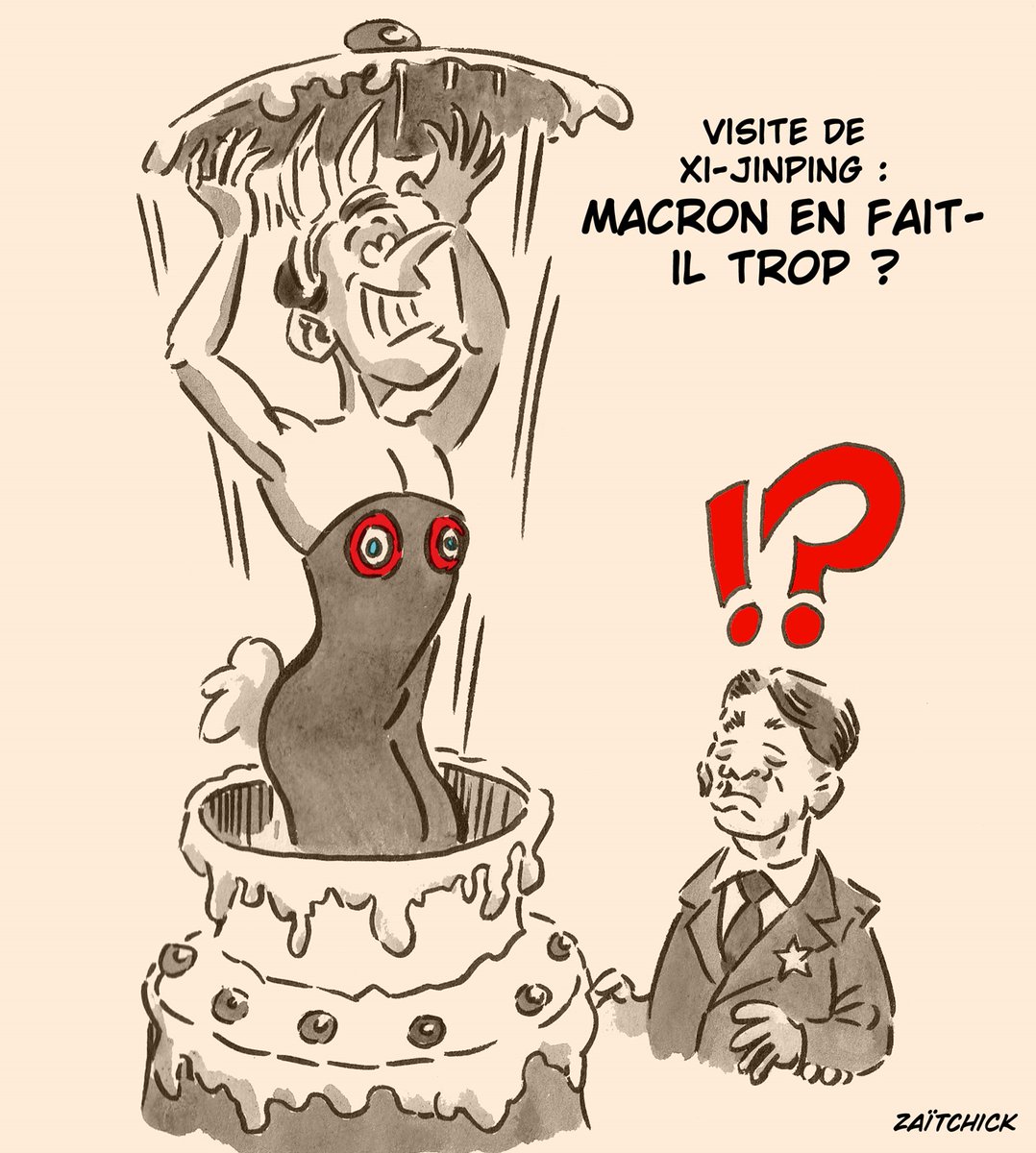 Le #DessinDePresse de Zaïtchick : C’est pas du gâteau
Retrouvez les dessins de Zaïtchick sur : blagues-et-dessins.com
#DessinDeZaitchick #ActuDeZaitchick #Humour #Macron #EmmanuelMacron #XiJinping #HautesPyrénées #IlEnFaitTrop #VisiteOfficielle