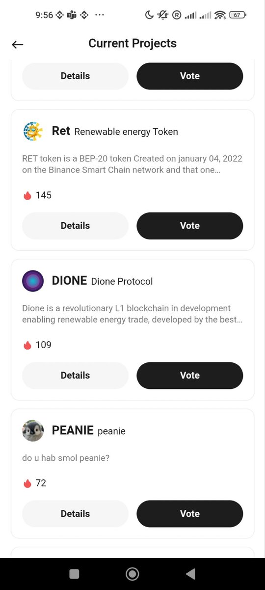 Hello $Dione Community, let's vote for $Dione to be listed on kucoin.

Use link below this tweet to vote for $Dione the top renewable energy Token.