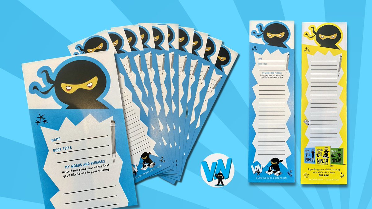 💙VN Write Marks! 💙The evolution of the book mark! Read, record your favourite vocabulary, use in your writing!

🔥 100 Write Marks are just £10. 🤯 £10 for huge impact and excitement for pupils!

Order 10 for £1 if you are interested!

🤳 Order here vocabularyninja.co.uk/write-marks/