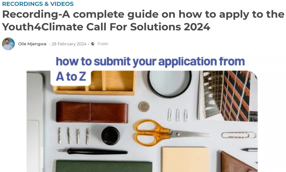 ‼️ The deadline for #Youth4Climate's call for solutions is May 26. 💁‍♀️Ensure your proposal is accurate by reviewing our explainer webinar sessions at community.youth4climate.info/topic/recordin… 💪